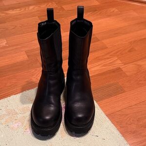 Vagabond Black Combat Boots